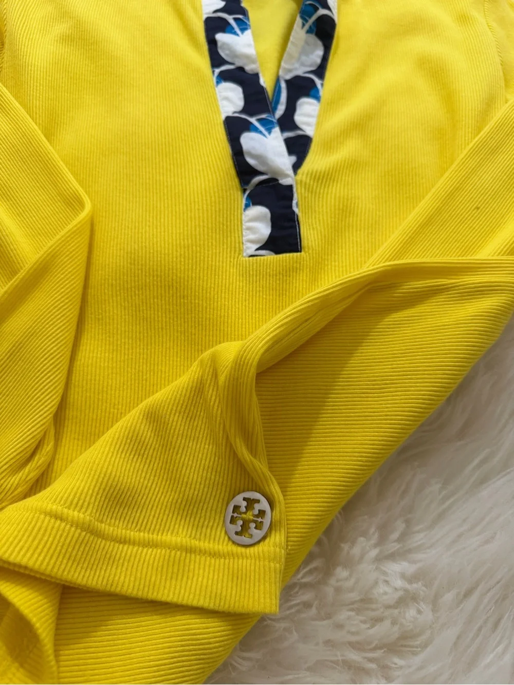 Vintage Shirt with Floral Collar